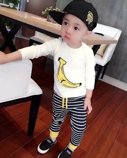 Bộ cotton chuối cho bé