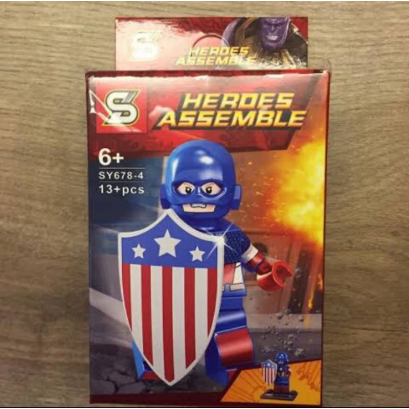 Mô Hình Lego Captain America Shield V2 Avenger Minifigure Marvel Infinity War