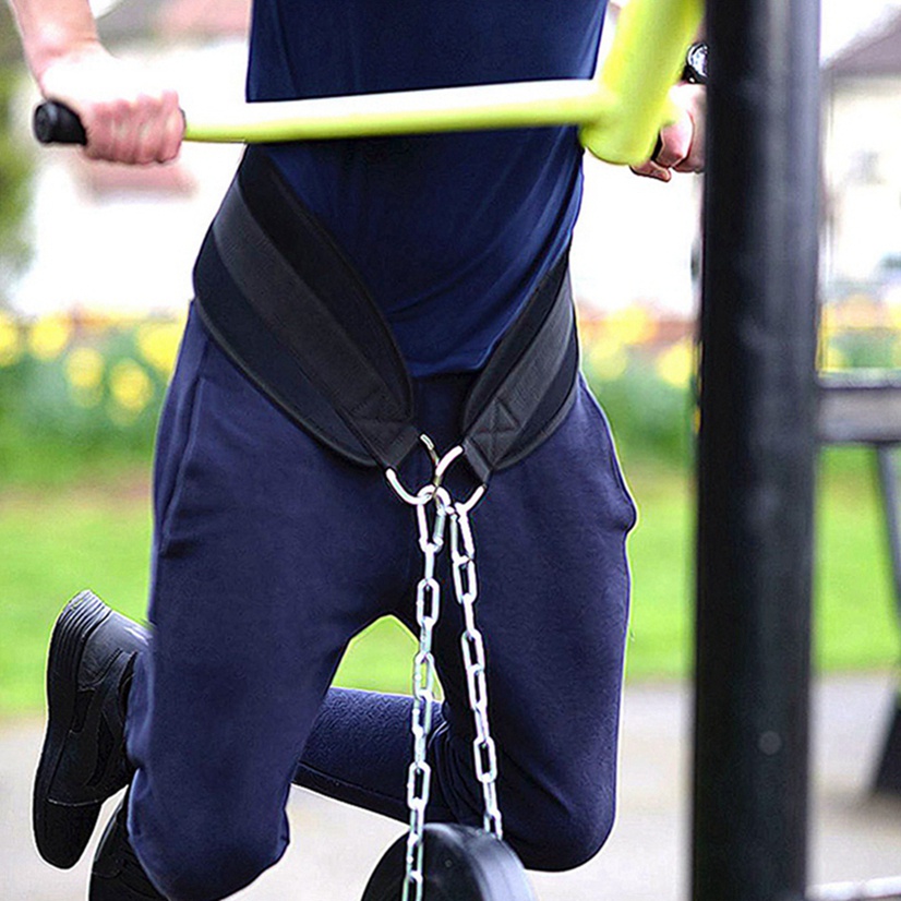 Dây Đai Đeo Thắt Lưng Có Móc Xích Bằng Neoprene Hỗ Trợ Nâng Tạ