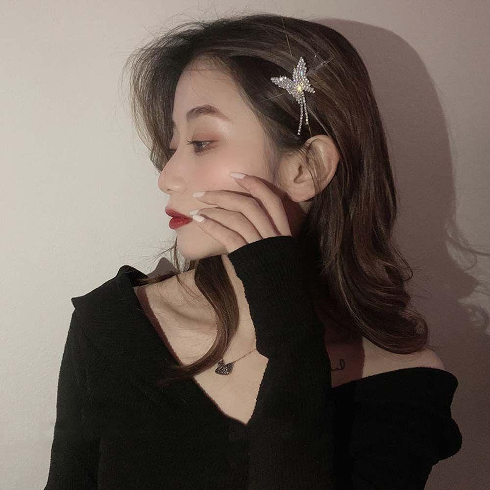 Kẹp Tóc Tua Rua Thời Trang Thanh Lịch VANES1 Dành Cho Bạn Nữ|Áo Kiểu Hàn Quốc Thiết Kế Trẻ Trung Cá Tính