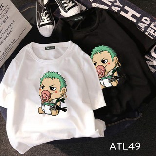 ATL49 Áo thun tay lỡ UNISEX NAM NỮ hình zoro one piece