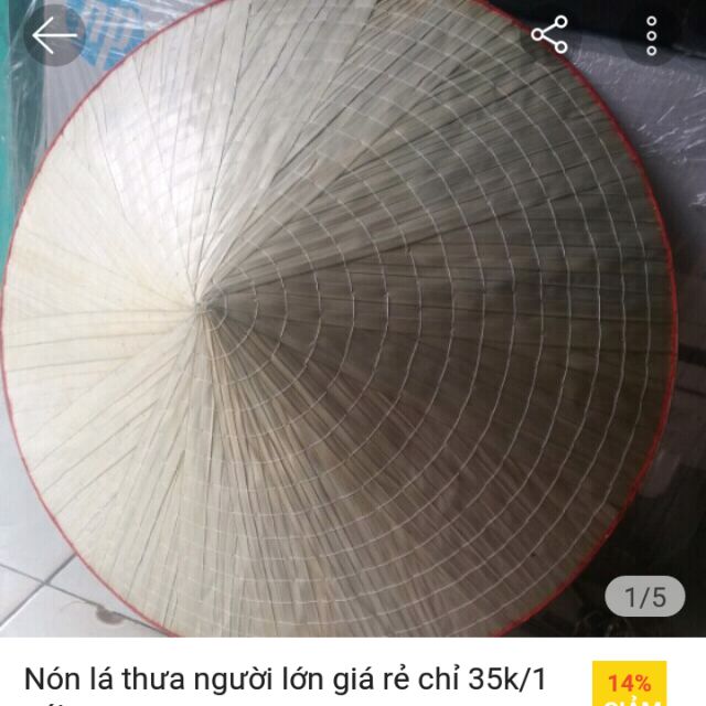 Combo 03 nón lá việt nam thưa to đường kính 42cm giá rẻ