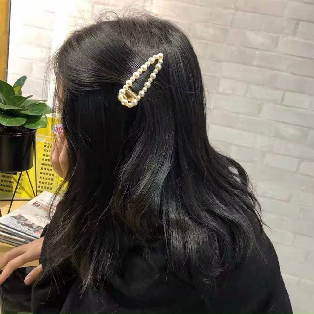 Set 6 Kẹp Tóc Tiểu Thư Sang Chảnh ( Màu Vàng )