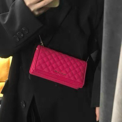 Ví nữ cầm tay trần trám Ví C.N.K Quilted Pouch hàng hiệu cao cấp Ví dài CNK0