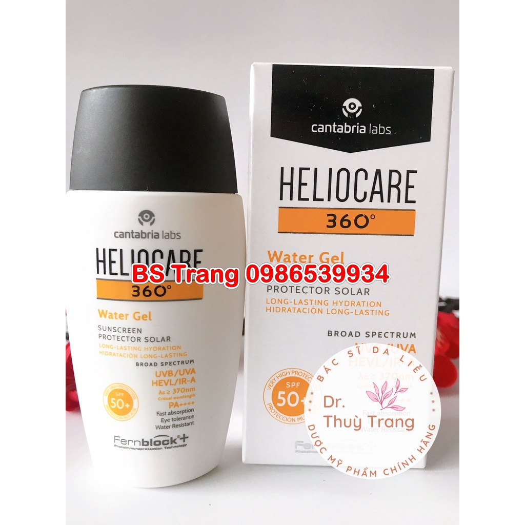 [HÀNG NHẬP KHẨU] Kem chống nắng Heliocare Water Gel SPF50