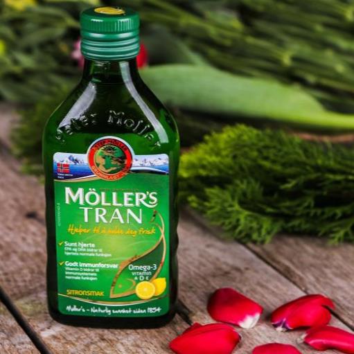 DẦU GAN CÁ TUYẾT HƯƠNG CHANH (MOLLER'S DOBBEL OMEGA-3) 250ML