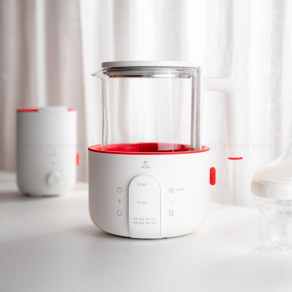 [BH 6 tháng 1 đổi 1] Bình đun nước pha sữa điều chỉnh nhiệt độ giữ ấm 24h | DRDAN
