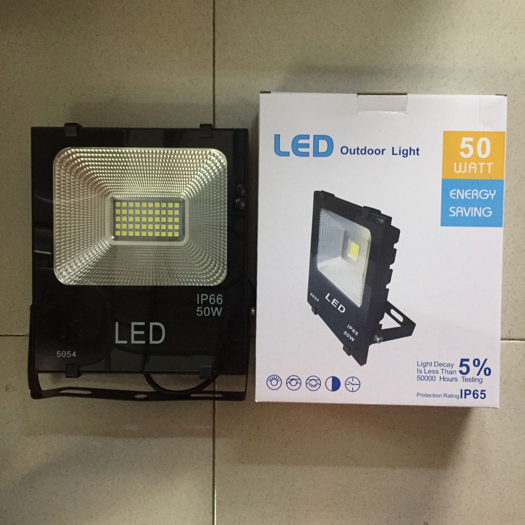 ĐÈN PHA LED HẠT 50W 5054 - ĐỦ CÔNG SUẤT - ÁNH SÁNG TRẮNG/ VÀNG