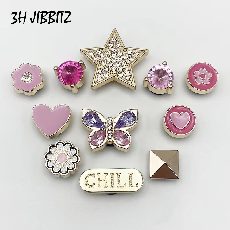 Giày Thể Thao Fhzz Fhzz Thiết Kế Năng Động Hợp Thời TrangTM Phụ Kiện Kim Loại Chất Lượng Dành Cho jibbitz / crocs jibbitz / Crocss