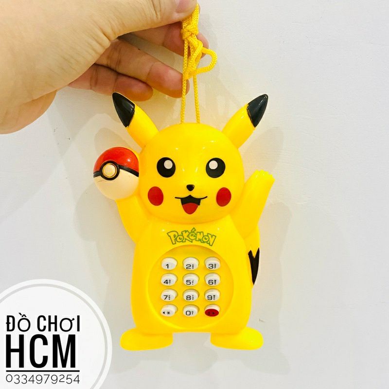 《HCM》 ĐỒ CHƠI ĐIỆN THOẠI PIKACHU CÓ NHẠC CÓ ĐÈN