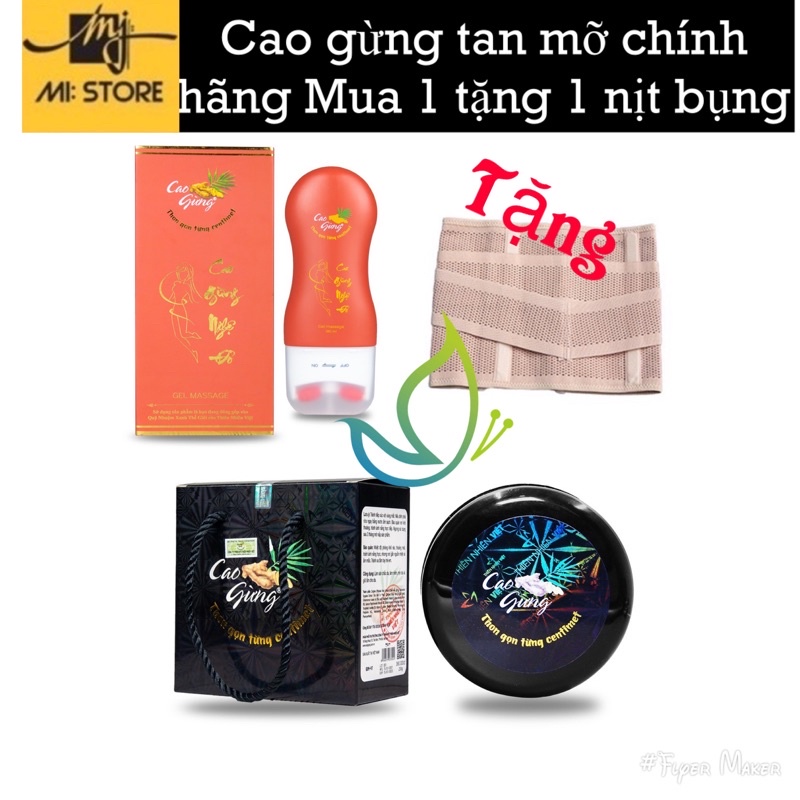 Cao gừng tan mỡ bụng cát tường chính hãng thiên nhiên việt