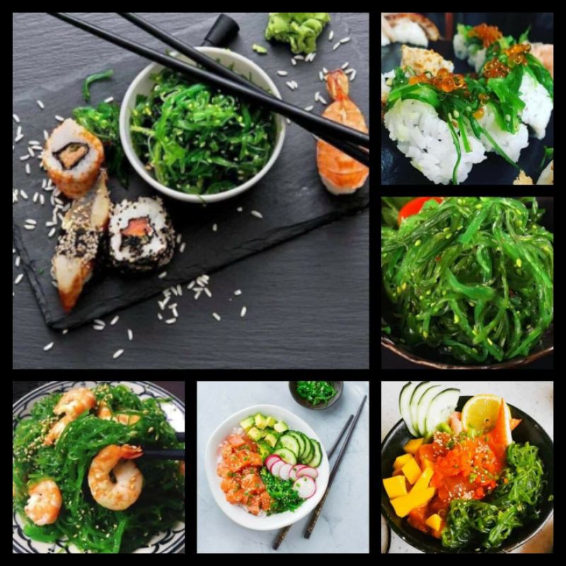 Salad rong biển tươi trộn mè Chuka Wakame Nhật Bản Nissi / Frozen seasoned Seaweed