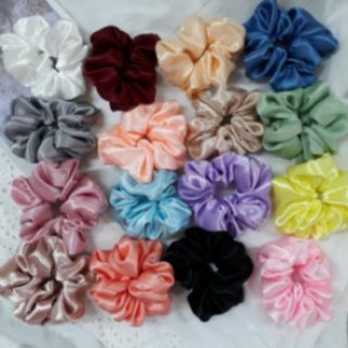 Dây Scrunchies màu  trơn