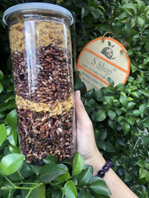 Rong biển gạo lức Chà bông lon 300g