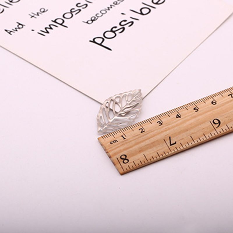 Set 100 Mặt Vòng cổ Hình Chiếc Lá Bằng Nhựa Resin