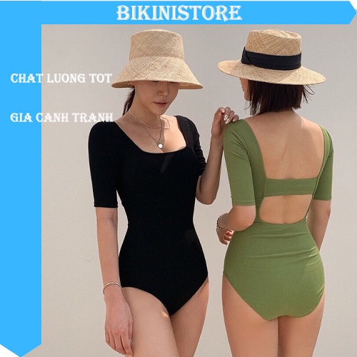 Bikini Liền Thân 1 Mảnh 2 Màu Xanh - Đen Mới BIKINISTORE