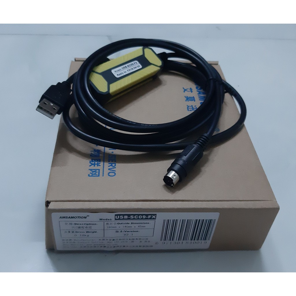 cáp lập trình plc mitsubishi USB-SC09-FX