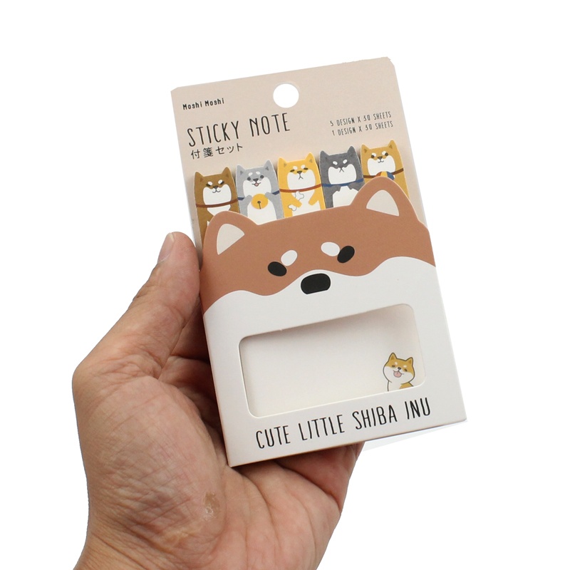 Giấy Note Moshi Moshi 029 - Mẫu 7 - Hình Chó Shiba