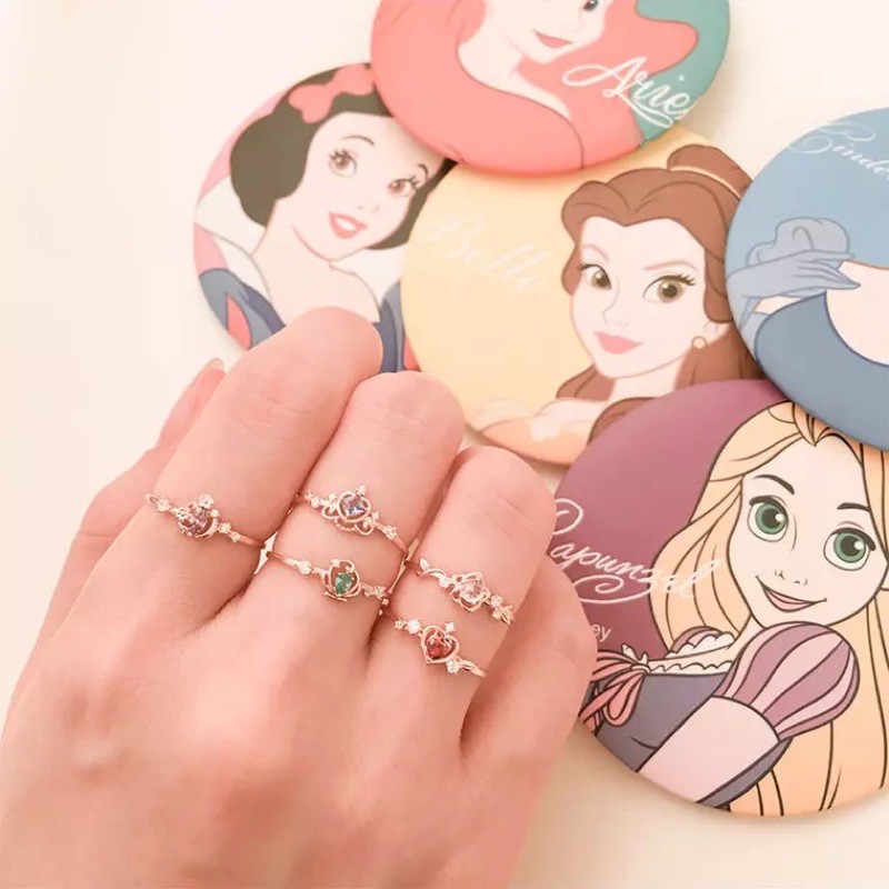 Nhẫn công chúa Disney mạ bạc 925 mạ vàng 10K