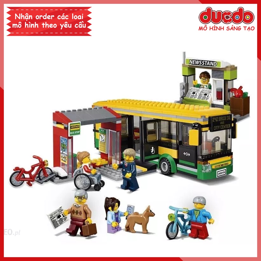 19079 Lắp ghép Trạm xe bus tuyệt đẹp - Đồ chơi Xếp hình Mô hình City 60154 LPIN 02078