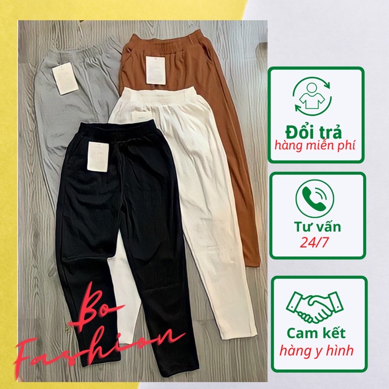 [MỚI] Quần Len Tăm Nữ Cạp Chun Năng Động