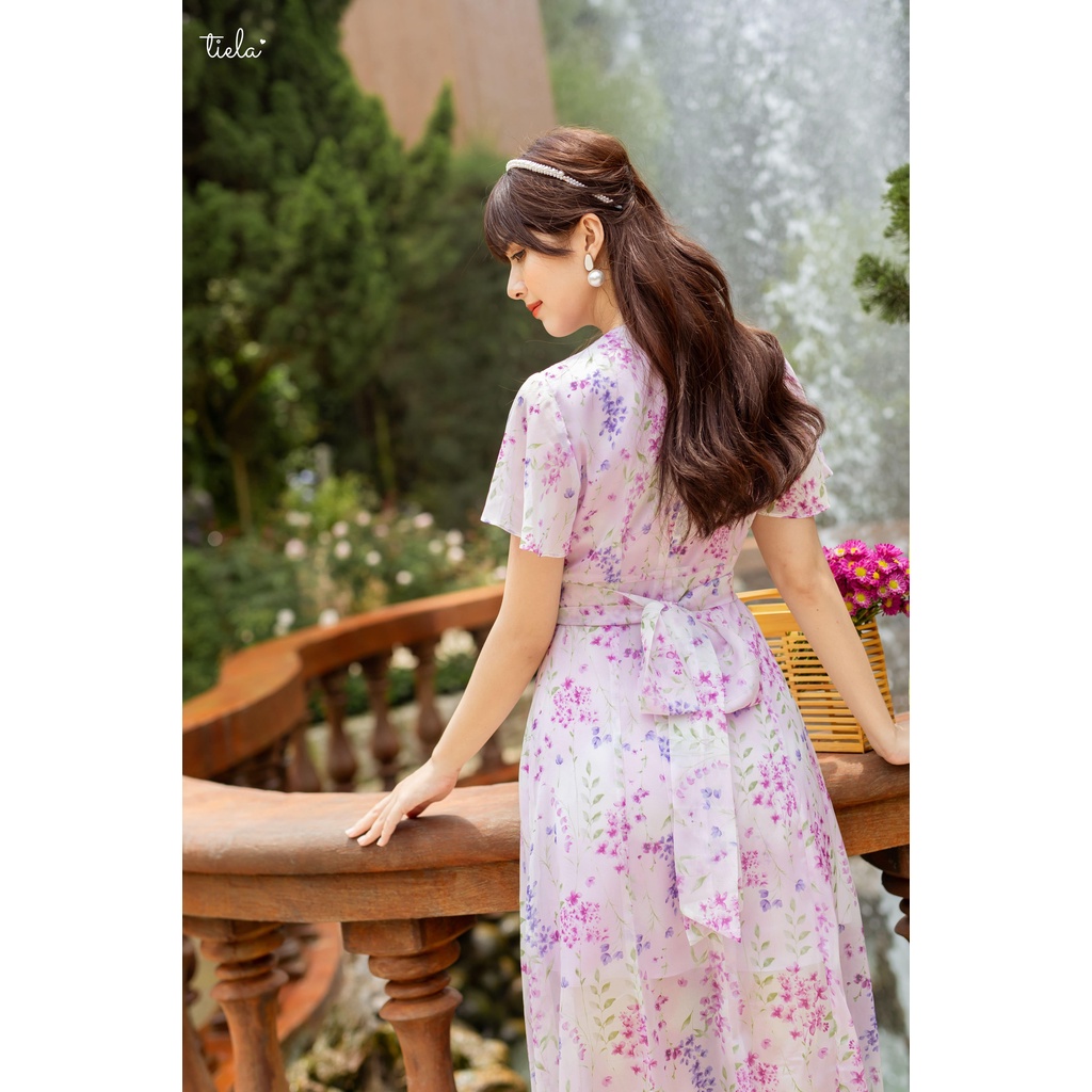 TIELA Đầm váy hoa cổ tim - Liana Dress