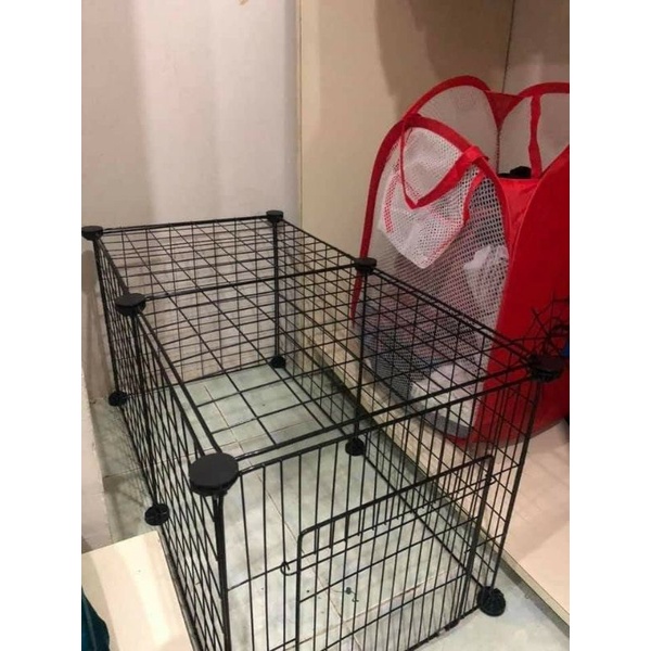 Chuồng quây thú cưng lắp ráp (7 lưới 1 cửa) cao 35cm