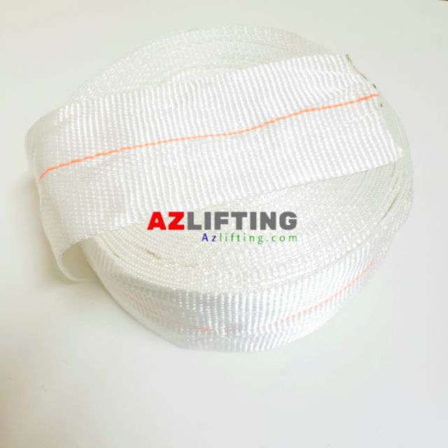 Dây đai vải bản 108mm polyester trắng