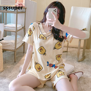 Bộ đồ ngủ in hình vịt dễ thương