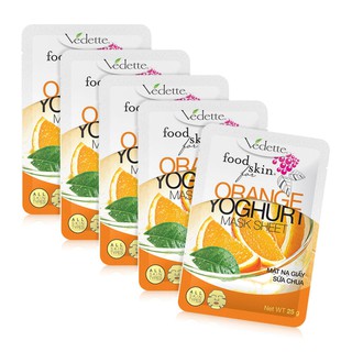 [Chính Hãng]Mặt Nạ Giấy Vedette Sữa Chua Cam 25ml