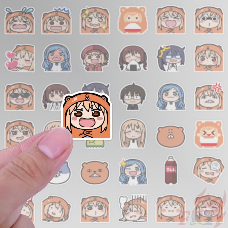 Set 40 miếng dán hình họa tiết anime Himouto Umaru-chan  dùng trang trí album / nhật ký / laptop / sổ tay / ván trượt