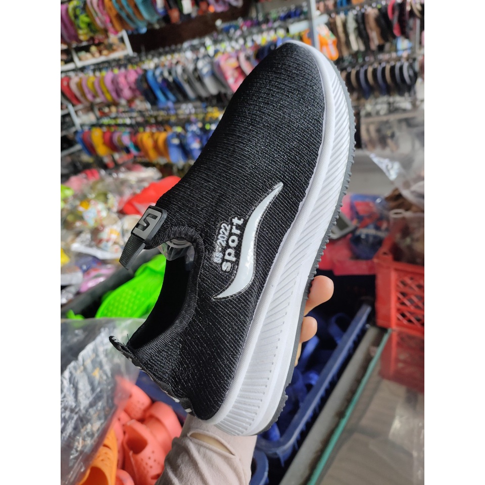 Giày xỏ nữ chạy bộ Sport chất tuyết sa mềm siêu êm