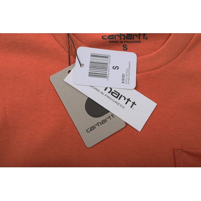Carhartt carhartt classic small label pocket long-sleeved T-shirt tide brand ins couple solid color bottoming shirt
