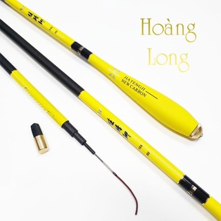 Cần câu tay carbon độ cứng 3H Hoàng Long 2m7 - 3m6 - 3m9 - 4m5 - 5m4, thu gọn 112cm