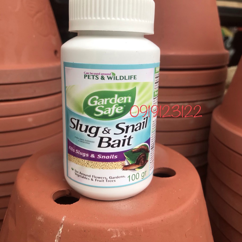 Bả Diệt Sên nhớt Mỹ Slug &amp; Snail Bait Garden Safe dạng hạt an toàn, hiệu quả