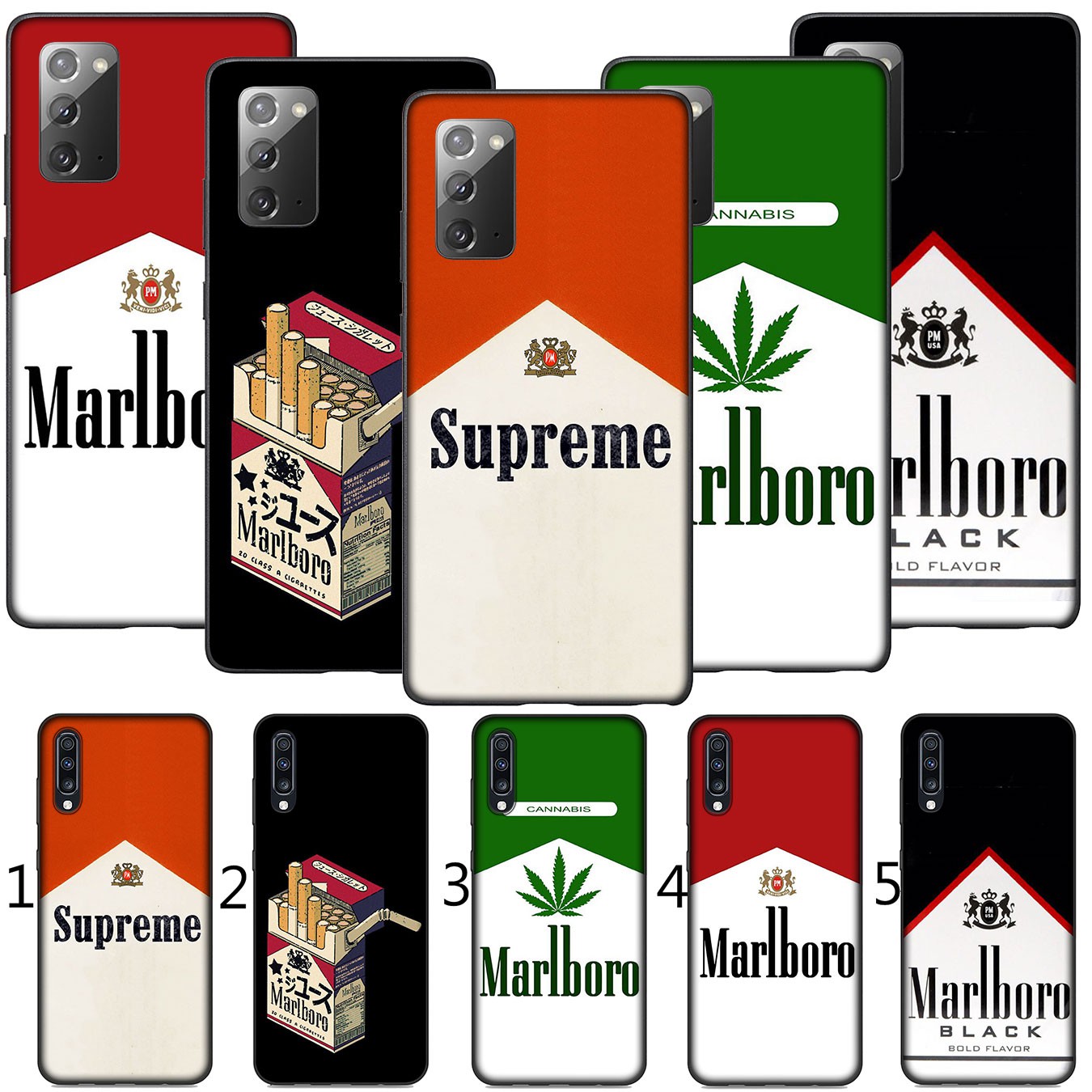 Samsung Galaxy A11 A31 A10 A20 A30 A50 A10S A20S A30S A50S A71 A51 Casing Soft Silicone Phone Case H69 marlboro red Cover