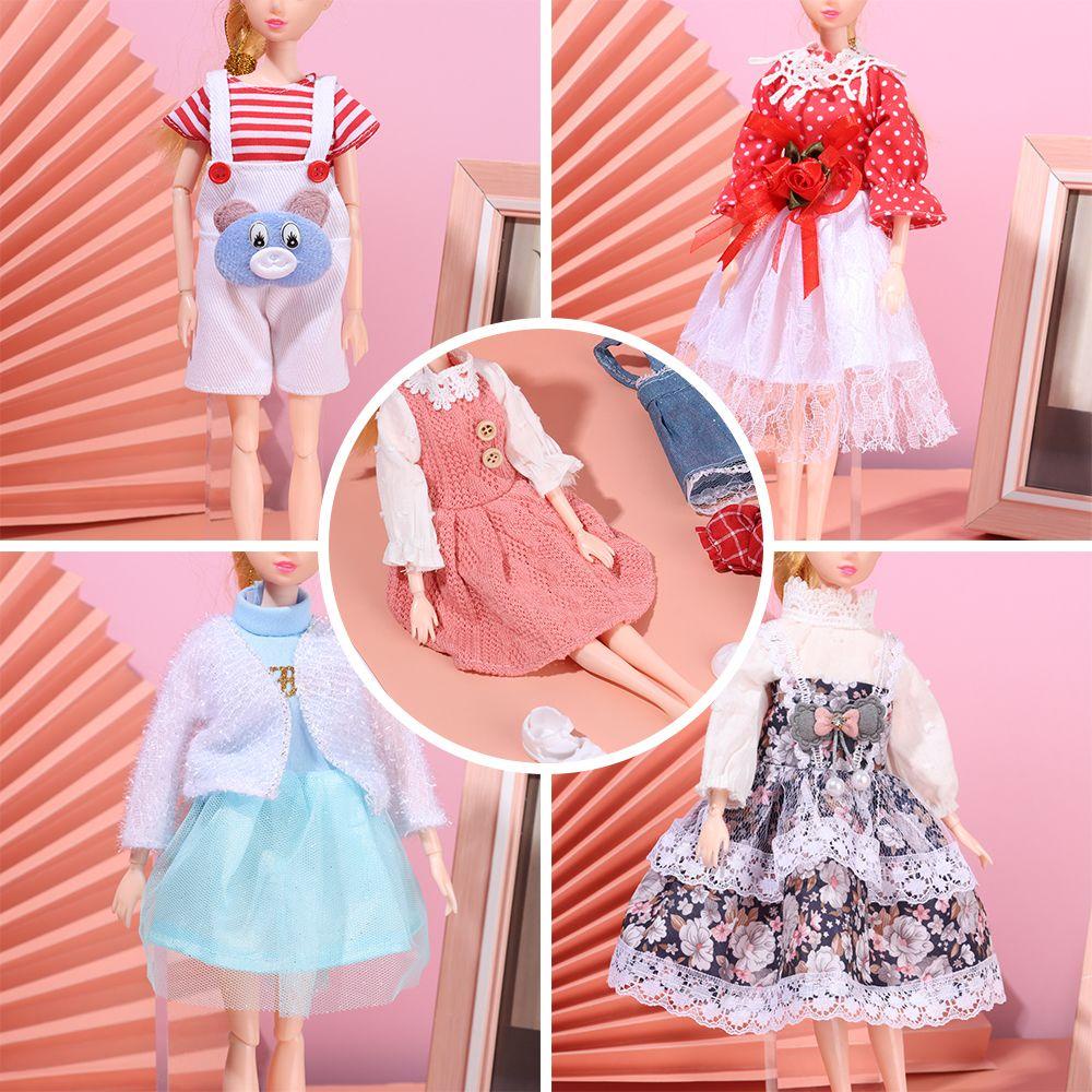 Đầm Xòe Màu Cầu Vồng Xinh Xắn Cho Búp Bê 30CM