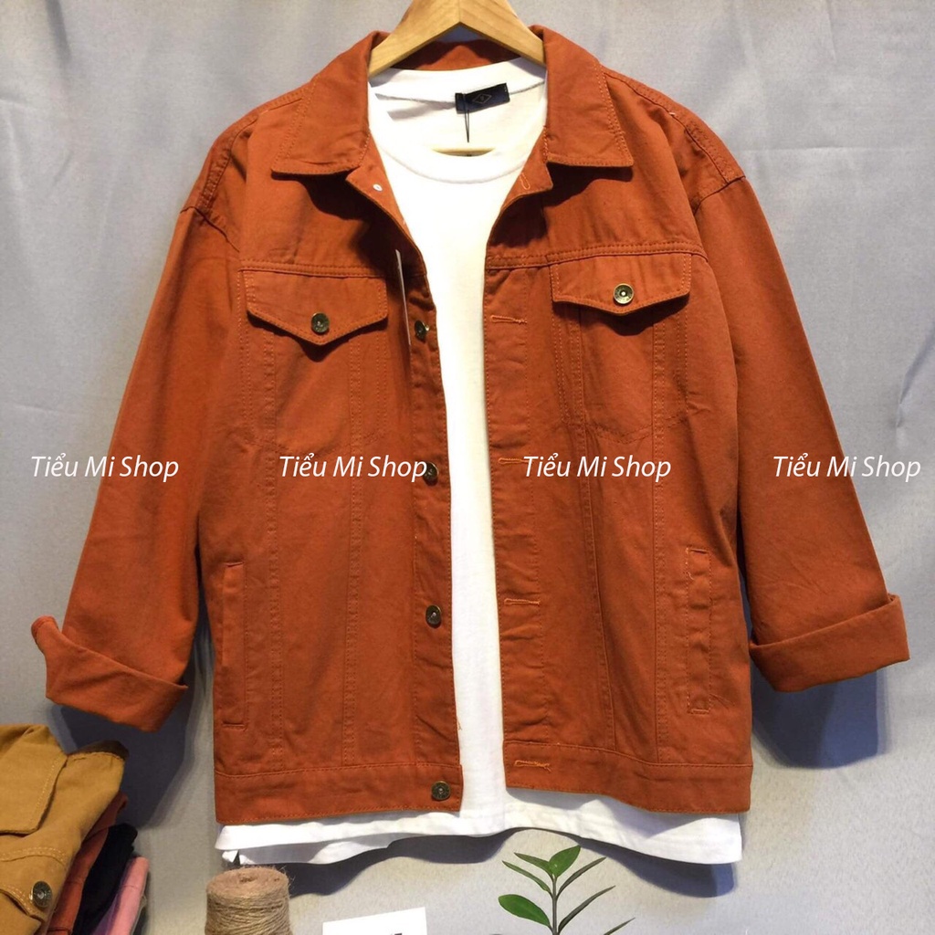 Áo Khoác Kaki Jeans Nhiều Màu Unisex Nam Nữ Chất Cực Đẹp 6 Màu Cơ Bản