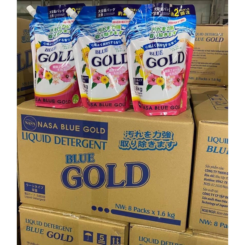 Nước Giặt Xả Hương Nước Hoa Blue Gold