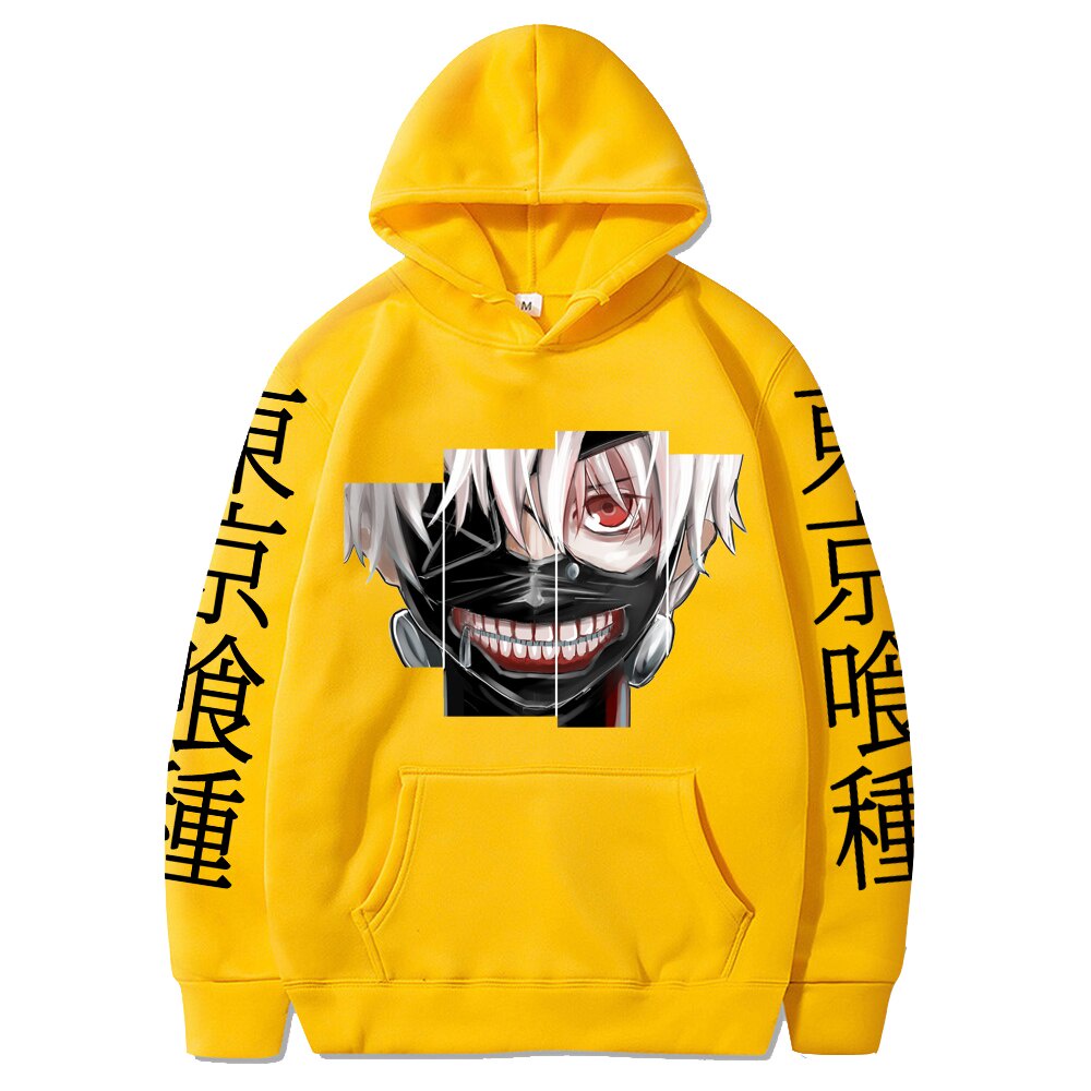 Áo nỉ hoodie in Anime Tokyo Ghoul Hoodie Nam In Áo Nỉ Quá Khổ Harajuku Áo Thun Dài Tay