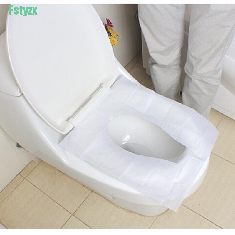fstyzx 1 Pack 10Pcs Pocket Size healthful Safe Disposable Paper Toilet Seat Covers
