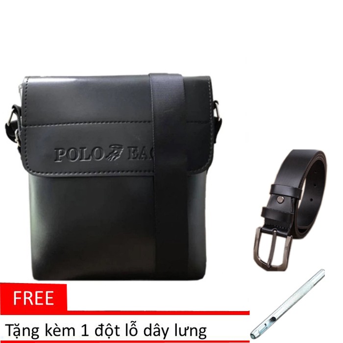 [Mã FAGREEN1505 giảm 10% tối đa 30k đơn từ 99k] COMBO TÚI ĐEO CHÉO NAM + THẮT LƯNG NAM 1