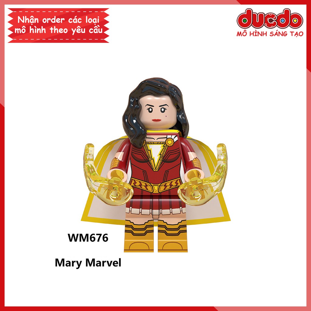 Minifigures các nhân vật siêu anh hùng trong Shazam - Đồ chơi Lắp ghép Xếp hình Mô hình Mini WM6058