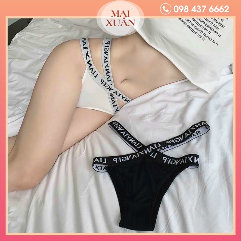 Quần Lót Lọt Khe Cotton Su Nữ Siêu Sexy, quần Chip Thiết Kế Dây Bản To Cạp Chữ Chất Mềm Mịn - Kho Sỉ Mai Xuân