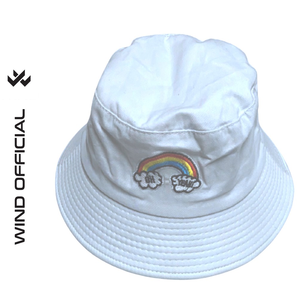 Nón bucket tròn vành WIND unisex thêu Oh Yeah mũ nam nữ tai bèo ulzzang