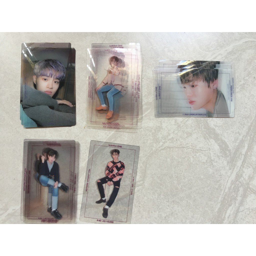 CARD WANNA ONE NOTHING WITHOUT YOU