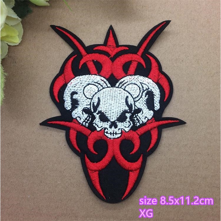 Huy Hiệu May Mắn Thêu Hình Đầu Lâu Mũi Tên May Mắn Phong Cách punk Trang Trí Quần Áo / Băng Cánh Tay / Quần Tự Dính Có Thể Được Ủi Được Có Thể Được Làm Bằng Tay diy