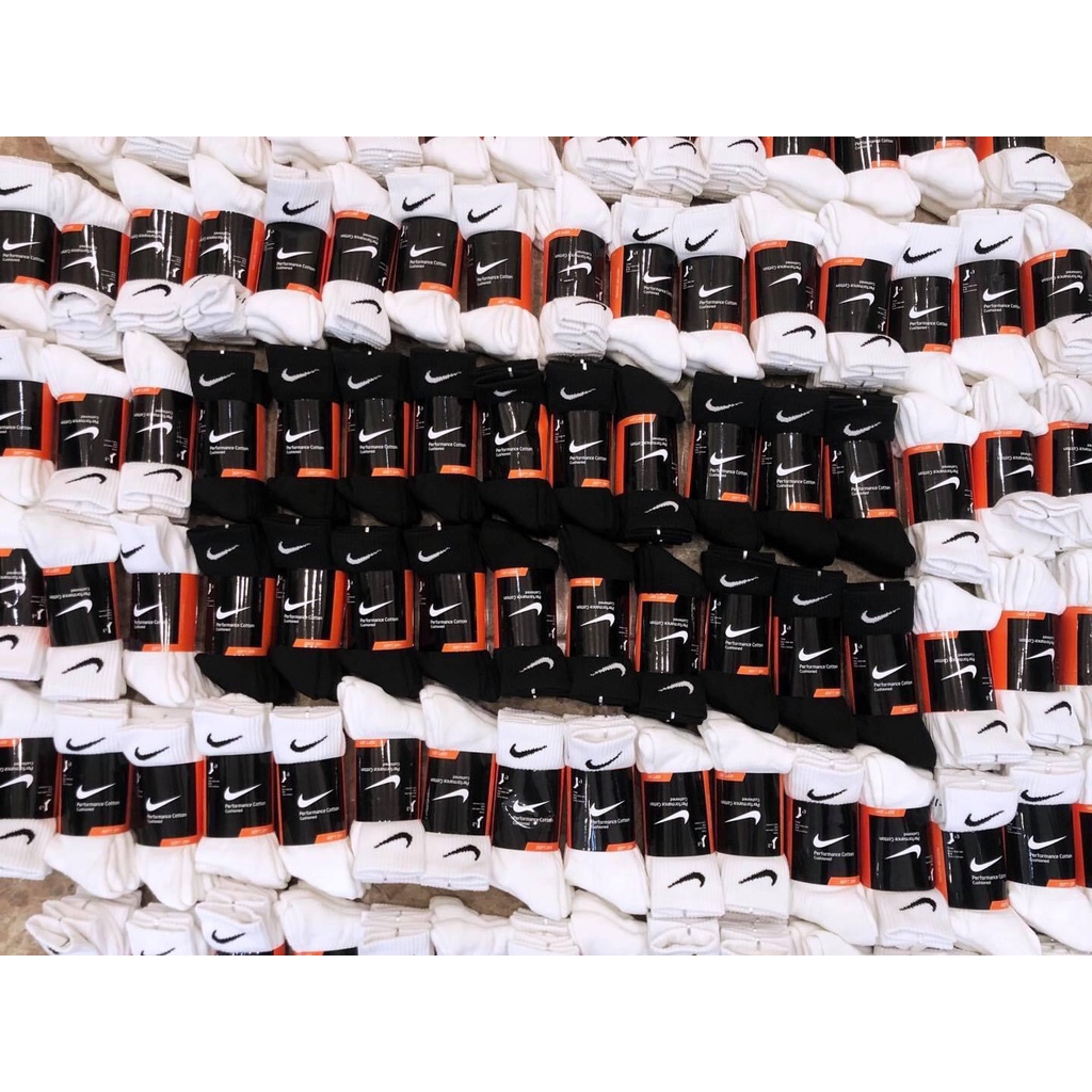 Vớ Nike Dri-fit trắng/đen