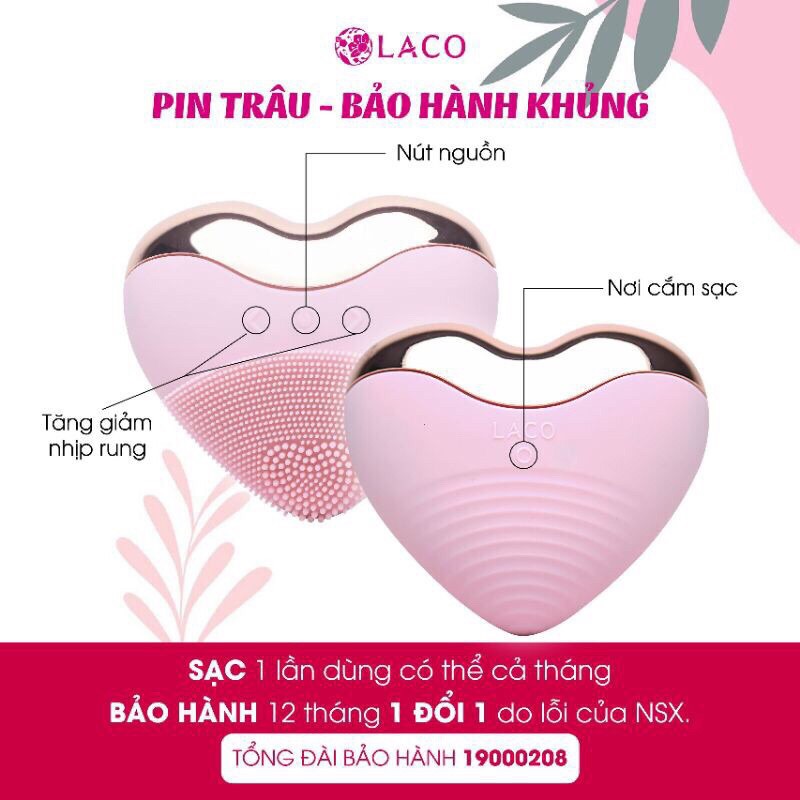 [Mã COS1505 giảm 8% đơn 300K] [CHÍNH HÃNG] Máy Rửa Mặt LACO LUXURY - Bảo hành 12 tháng | BigBuy360 - bigbuy360.vn