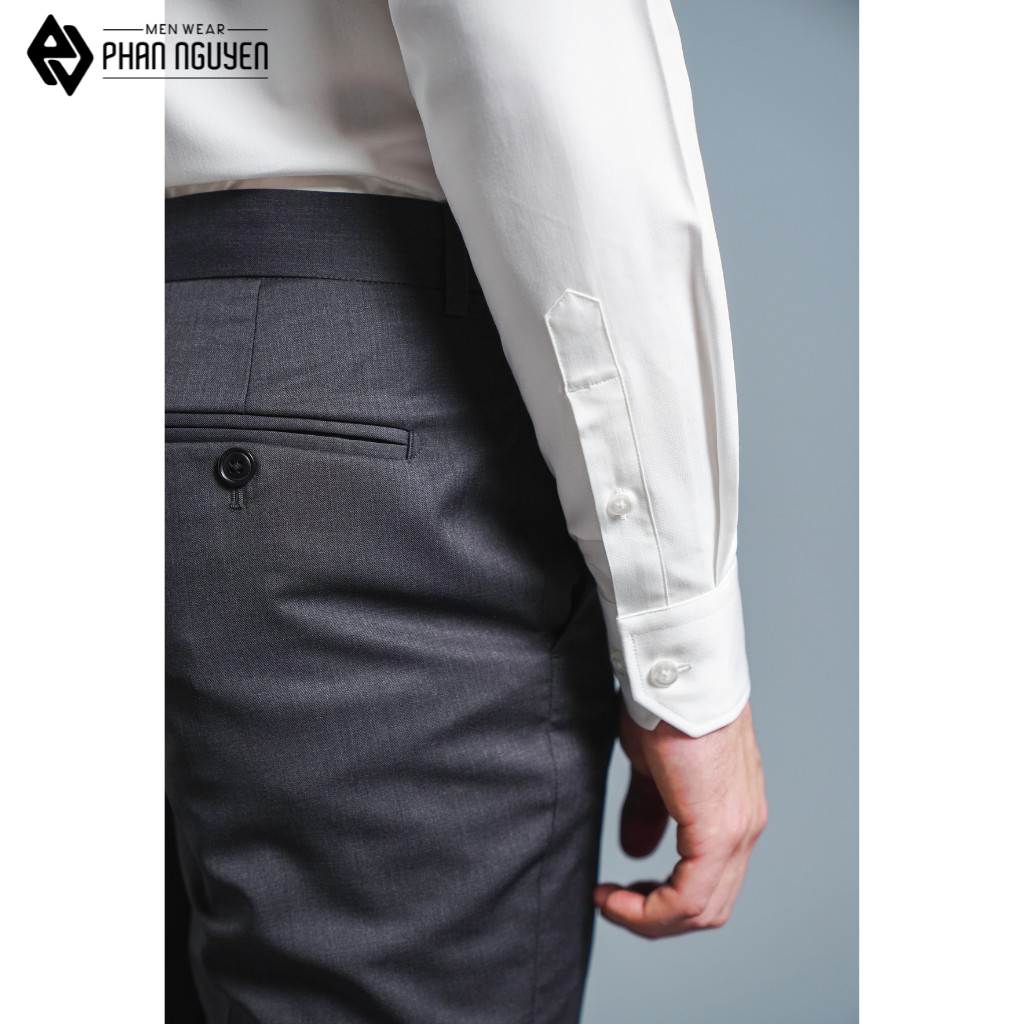 Áo Sơ Mi Trắng Công Sở Nam PHAN NGUYỄN Chất Liệu Vải Cotton Cao Cấp Không Nhăn Thấm Hút Mồ Hôi Tốt SMD.1069 | BigBuy360 - bigbuy360.vn